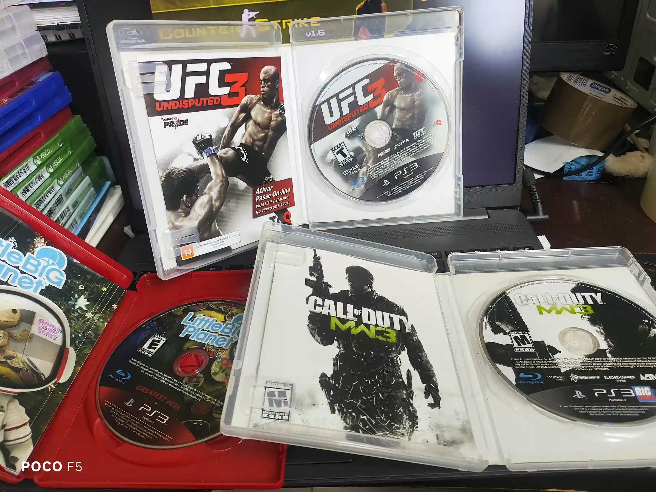 KF/ LOTE JOGOS PS3 49,00 SEGUIDOS DE 6,00