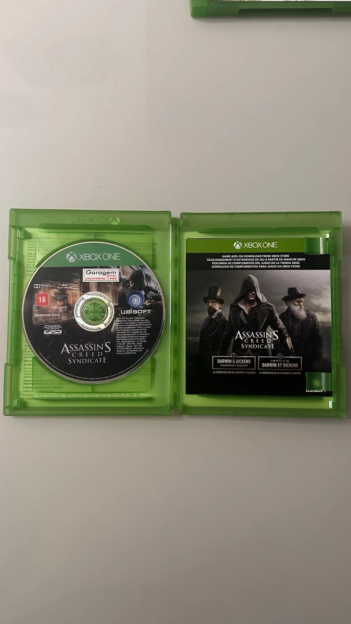 NR/ J*se C***ar / ASSASINS SYNDICATE XBOX ONE.  25,00 SEGUIDOS DE 5,00