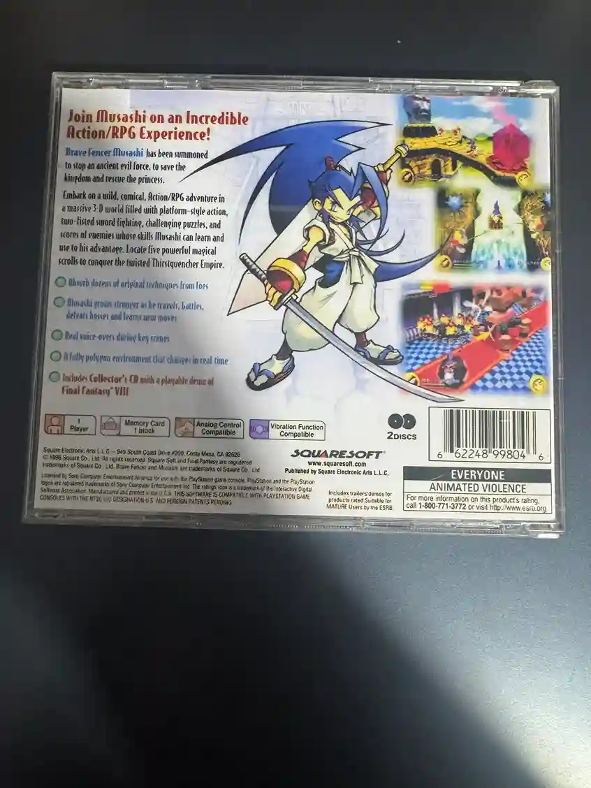 RL/ JOSE CILMAR/ JOGO PS1 MUSASHI 21,00 SEGUIDOS DE 11,00