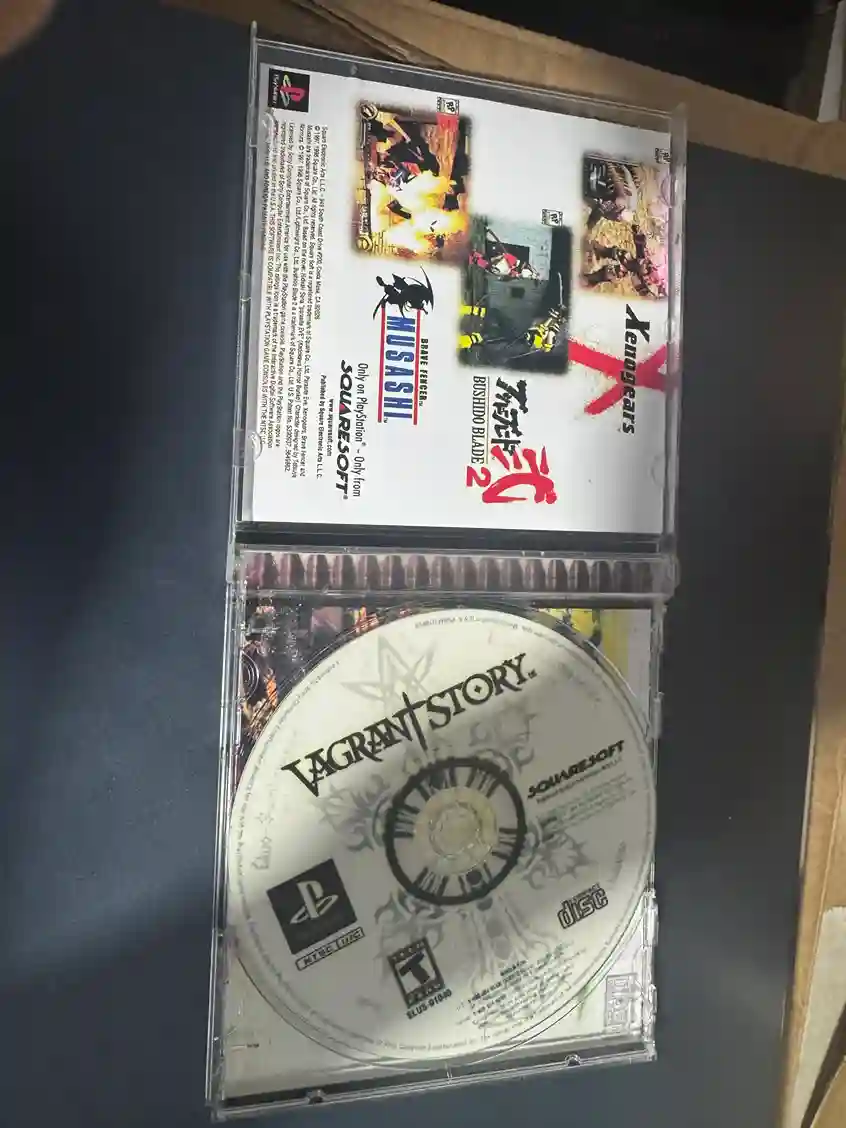 RL/ JOSE CILMAR/ JOGO PS1 VAGRANT STORY 21,00 SEGUIDOS DE 11,00