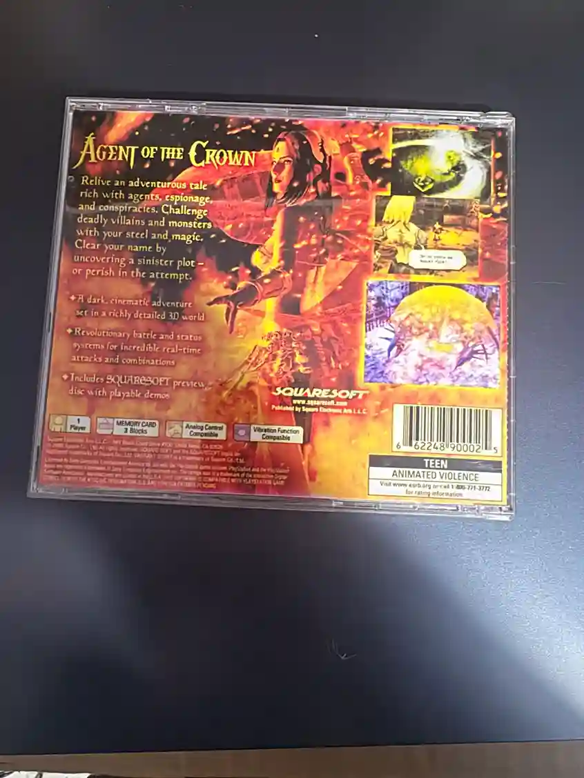 RL/ JOSE CILMAR/ JOGO PS1 VAGRANT STORY 21,00 SEGUIDOS DE 11,00
