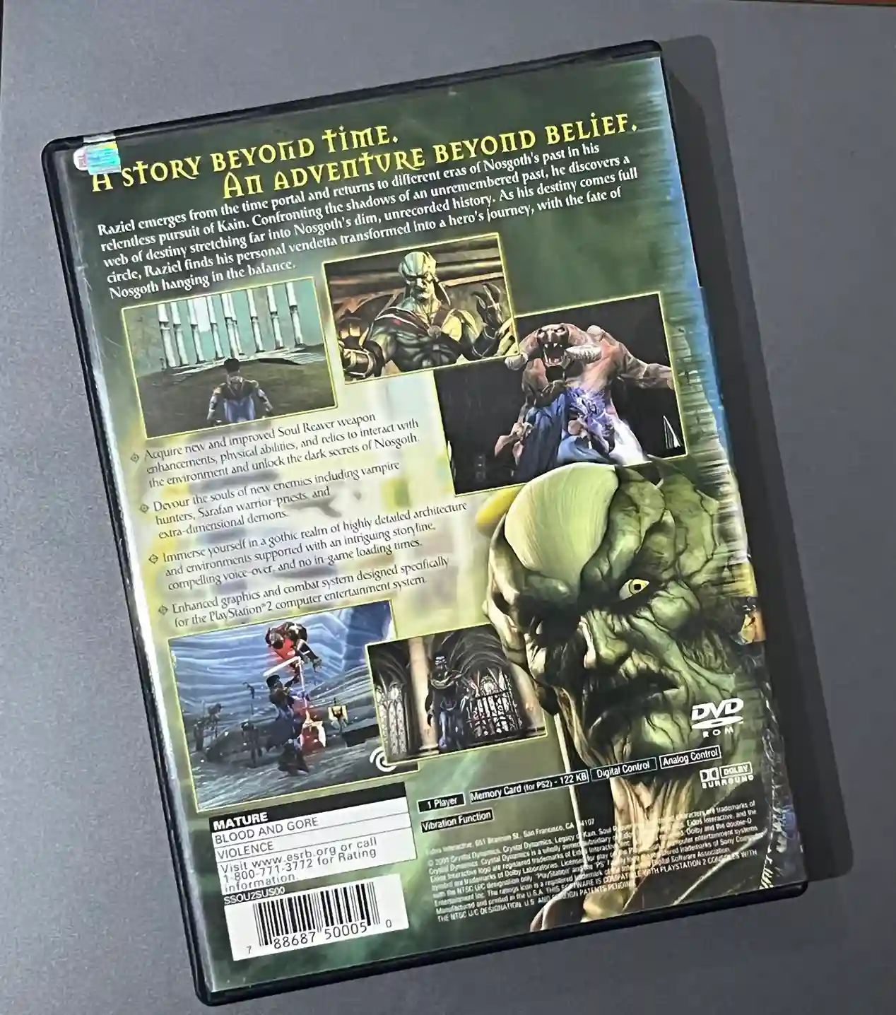 CX/ 1*******ov /ORIGINAL! SOUL REAVER 2! USA! TOP! 40,00 SEGUIDOS DE 7,00