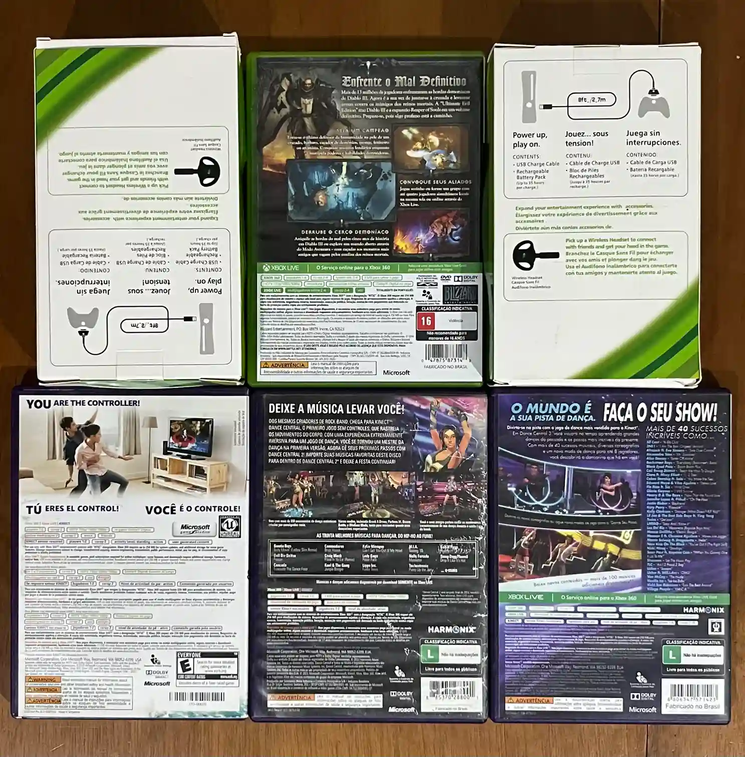 RB/ LOTE ITENS XBOX! 68,00 SEGUIDOS DE 9,00