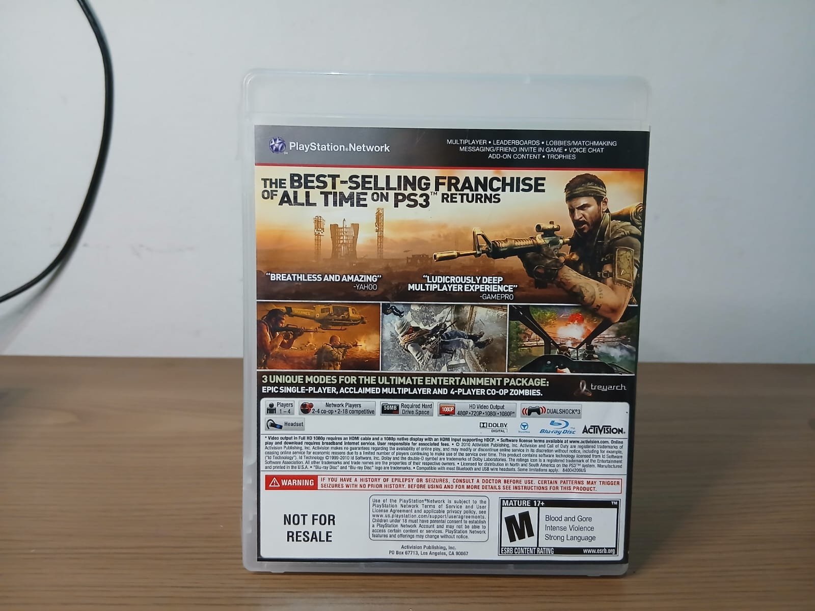 FH/ J*se C***ar /  ORIGINAL CALL OF DUTY BLACK OPS 33,00 seguidos de 5,00