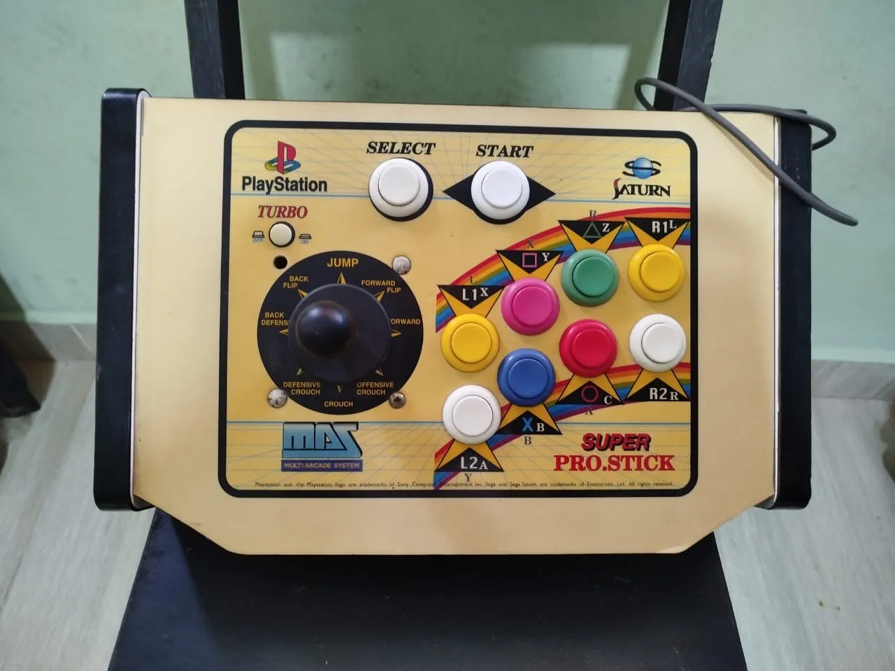 TA/ MARCAO953 /CONTROLE ARCADE PARA PS1.  83,00 SEGUIDOS DE 18,00