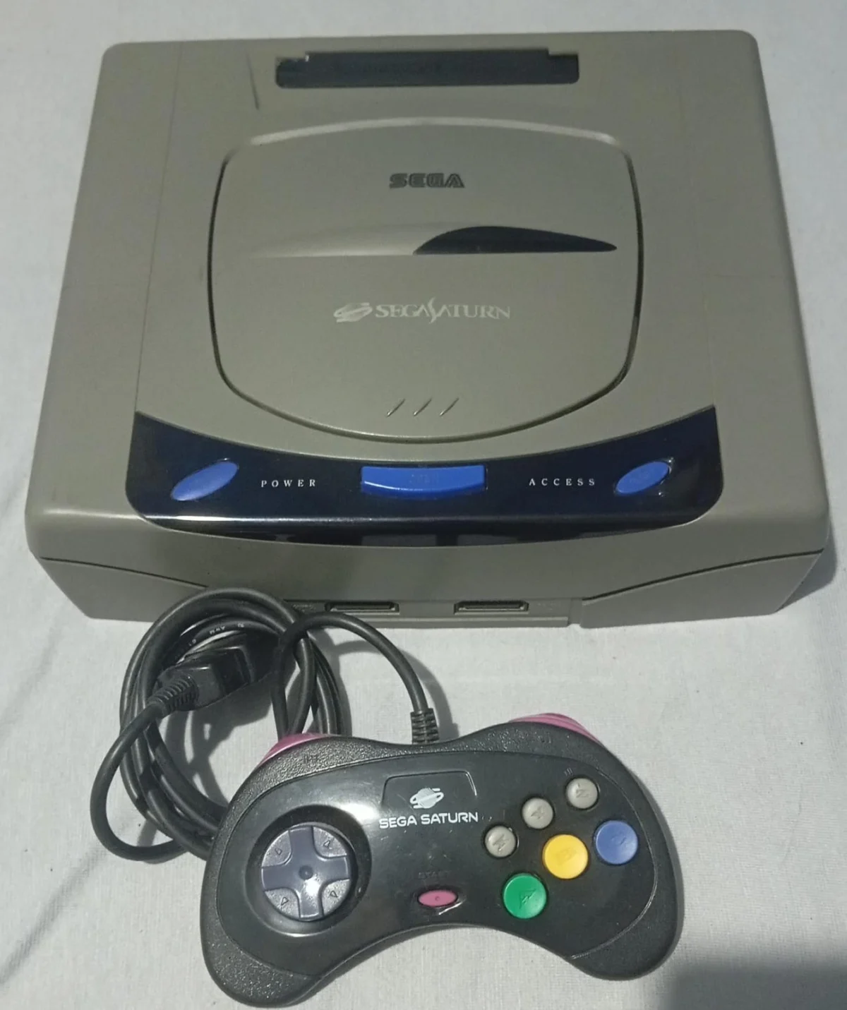 AD/ SEGA SATURNO TOP!+JOGO 100% 177,00 SEGUIDOS DE 47,00