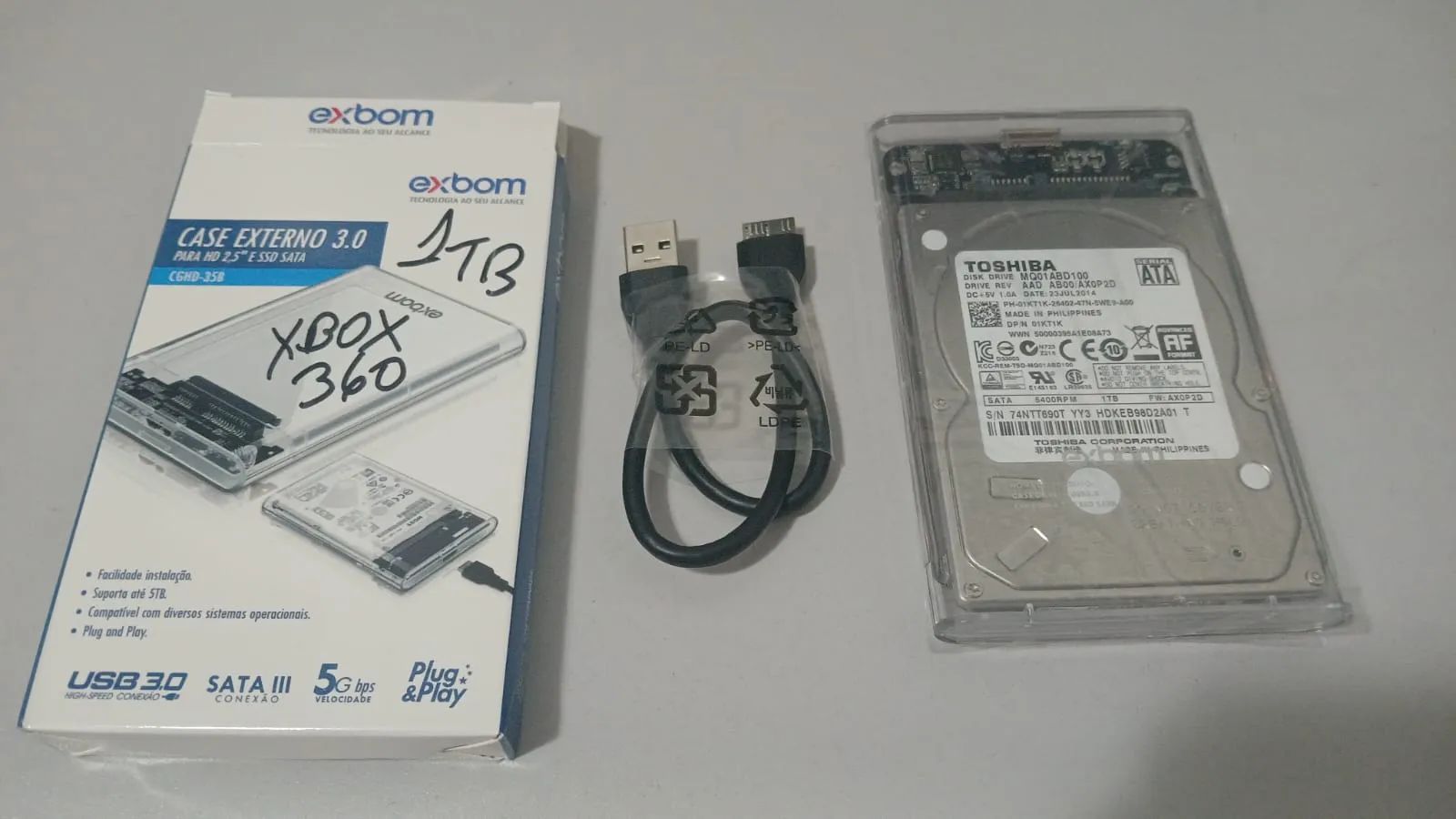 CL/ Pinguim /HD EXTERNO XPLOID 360 1 TB  98,00 SEGUIDOS 28,00