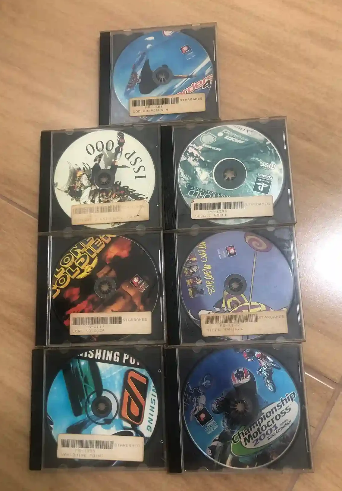 B9/ LOTE DE 7 JOGOS PS1 TOP! 19,00 SEGUIDOS DE 5,00