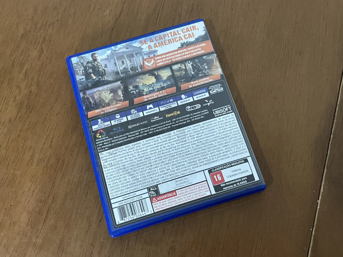 CX/ A DIVISÃO 2! PS4 TOP! 39,00 SEGUIDOS DE 5,00