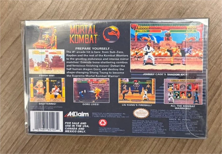 R9/ ORIGINAL MORTAL KOMBAT! 63,00 SEGUIDOS DE 8,00