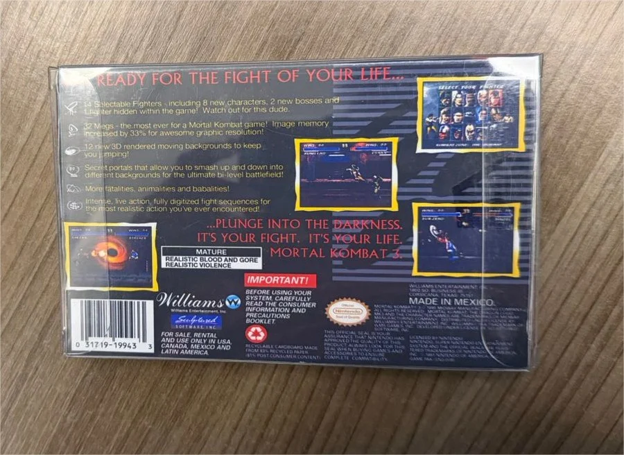 R9/ ORIGINAL MORTAL KOMBAT 3! 53,00 SEGUIDOS DE 8,00