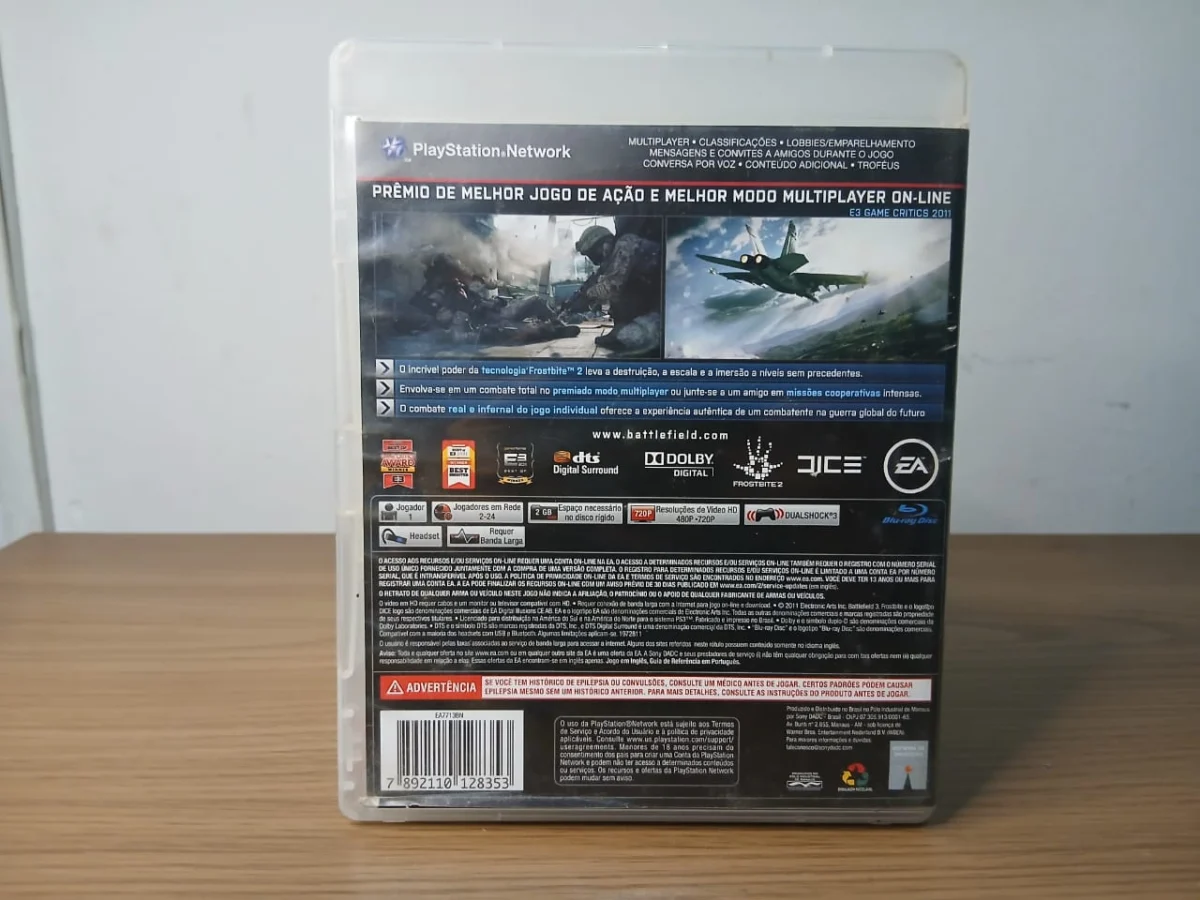 FH/ Original BF3 PS3 22,00 SEGUIDOS DE 3,00