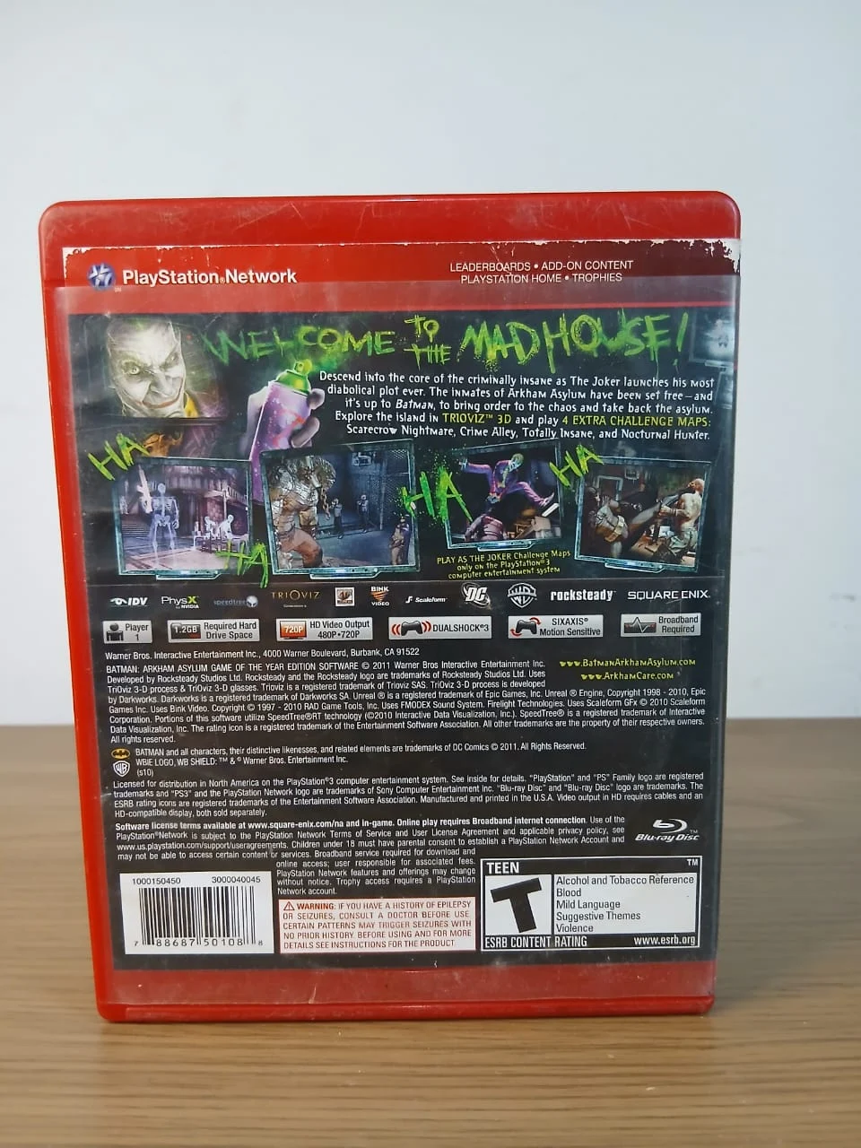FH/ k******es /Original BATMAN ASYLUM PS3 26,00 SEGUIDOS DE 5,00
