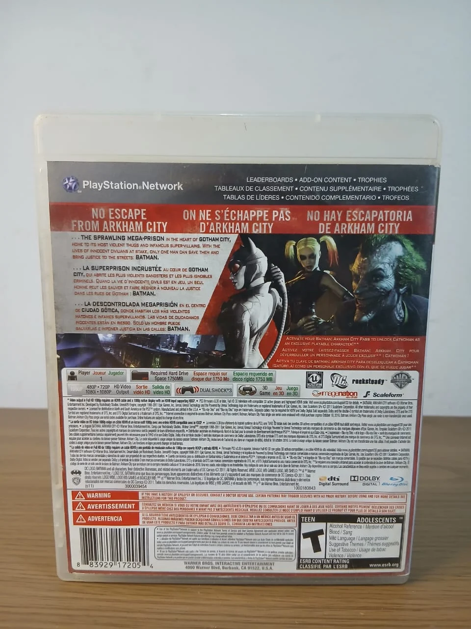 FH/ k******es /Original BATMAN ARKHAM CITY PS3 29,00 SEGUIDOS DE 5,00