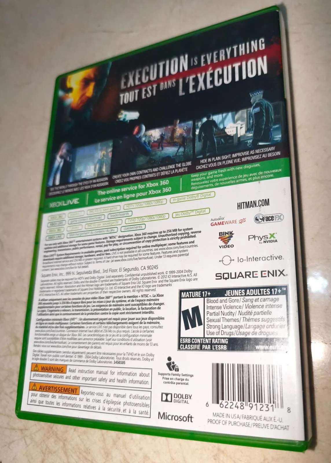 KF/ J*se C***ar /ORIGINAL HITMAN ABSOLUTION! 39,00 SEGUIDOS DE 5,00