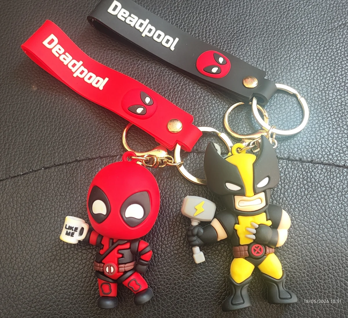 KF/ CHAV. DEADPOOL WOLVERINE 2 UNID 16,00 SEGUIDOS 3,00