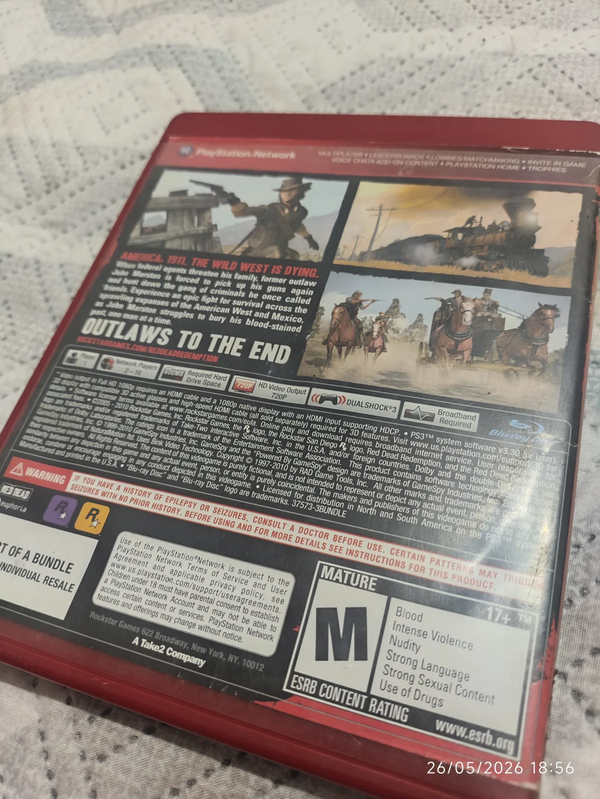 KF/ R*******ta /RED DEAD ORIGINAL PS3 39,00 SEGUIDOS DE 6,00