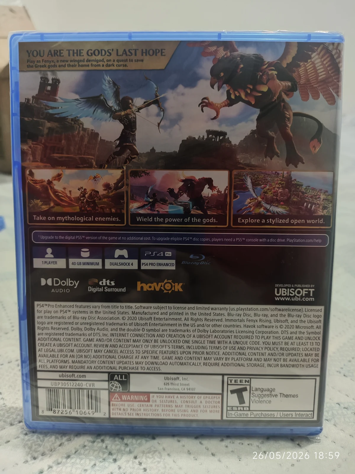 KF/ IMORTAL FENYX LACARDO 59,00 SEGUIDOS DE 6,00