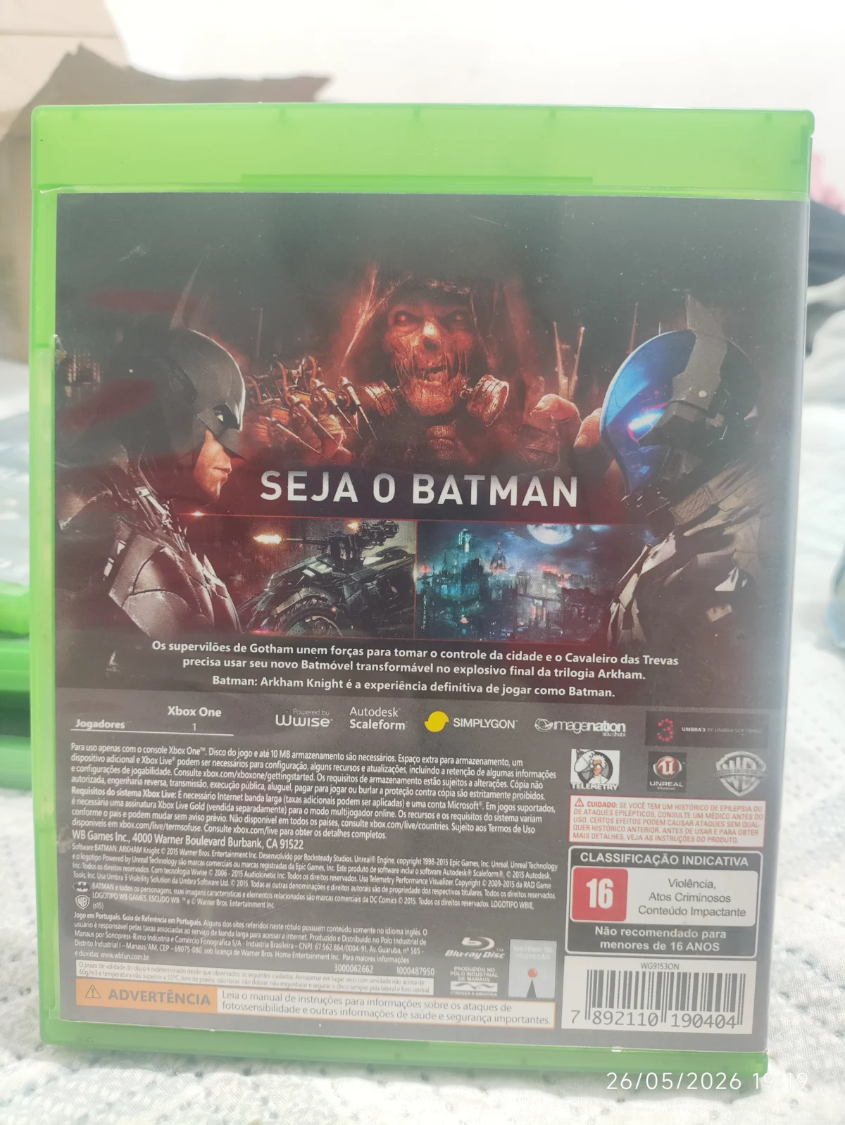 KF/ BATMAN ARKHAN ORIGINAL 39,00 SEGUIDOS DE 6,00