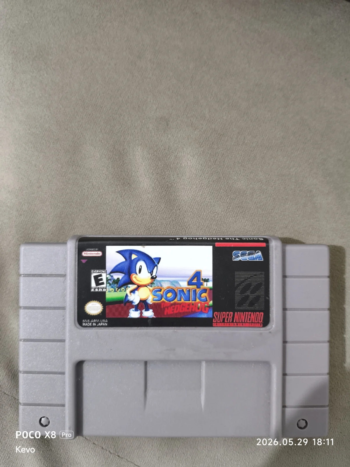 RL/ JOGO SONIC 4 SNES!!! 36,00 SEGUIDOS DE 5,00