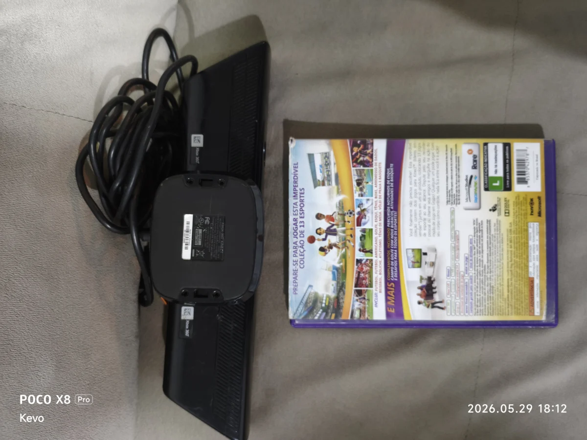 RL/ LINDO KINECT + JOGO XBOX 360!!! 39,00 SEGUIDOS DE 7,00