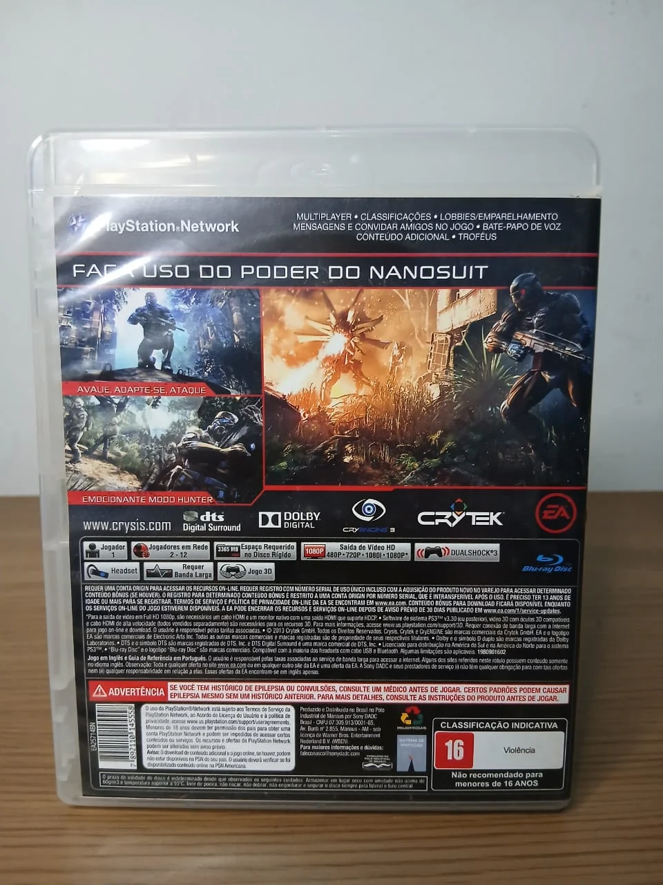 FH/ k******es /Original Crysis 3 34,00 SEGUIDOS DE 5,00