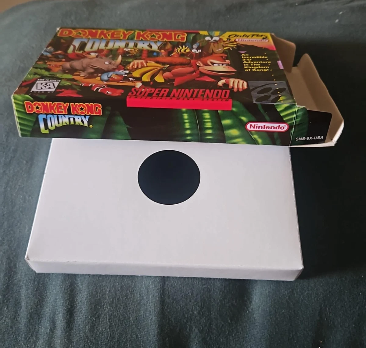 LF/ CAIXA DE JOGO DONKEY KONG, SNES! 30,00 SEGUIDOS DE 3,00