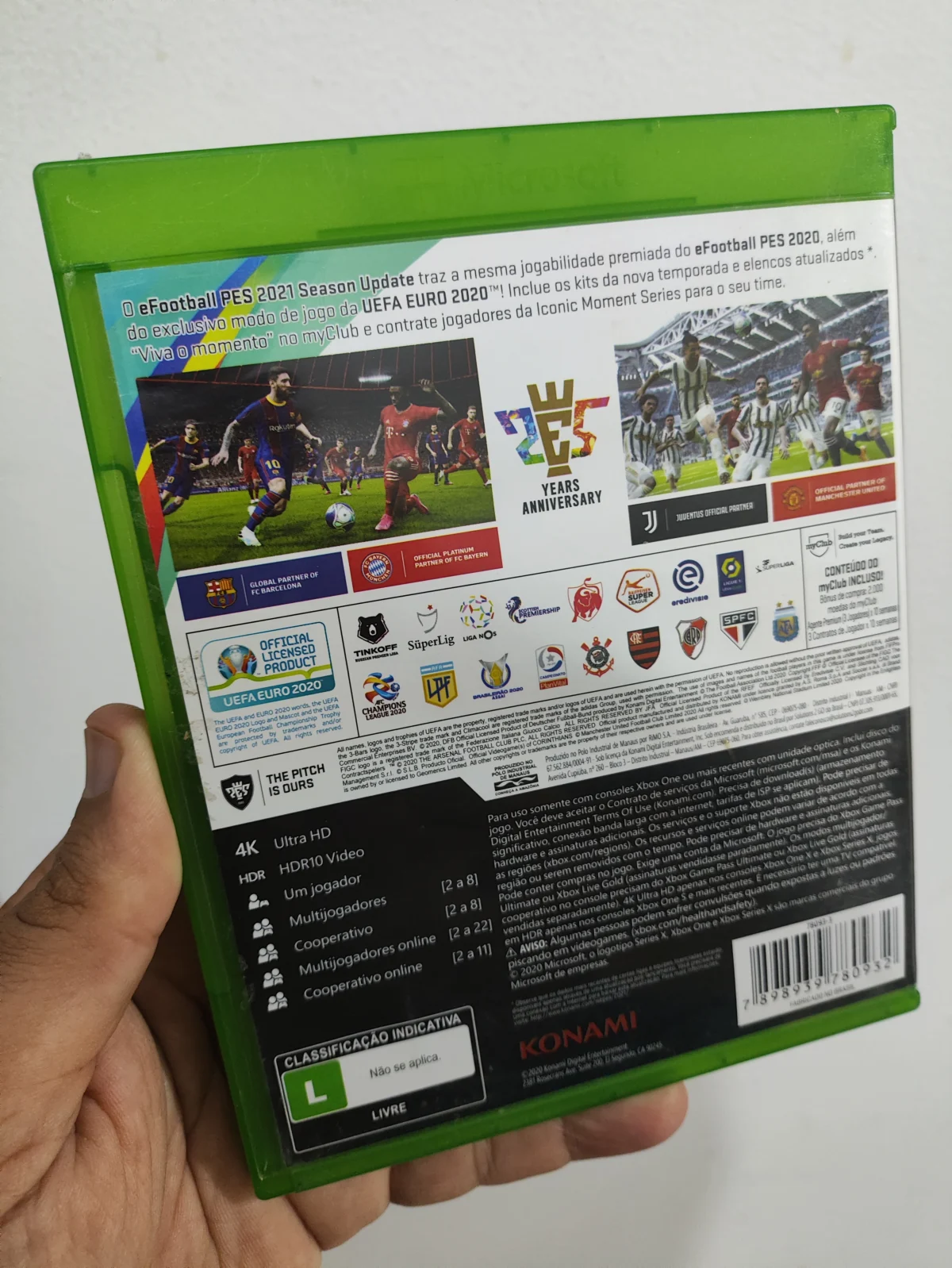 KF/ PES 21 XBOX ONE 99,00 SEGUIDOS DE 6,00