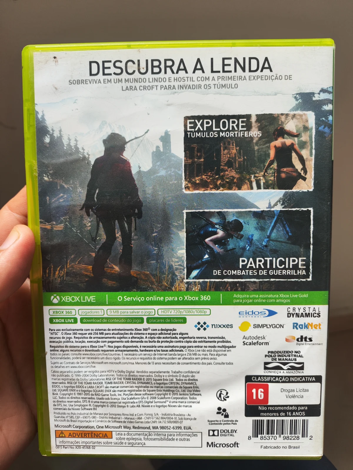KF/ 1*******ov /TOMB RAIDER ORIGINAL XBOX 22,00 SEGUIDOS DE 6,00