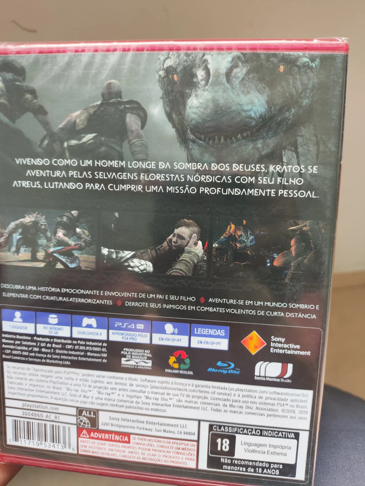 KF/ 1*******ov /GOD OF WAR PS4 LACRADO 64,00 SEGUIDOS DE 6,00