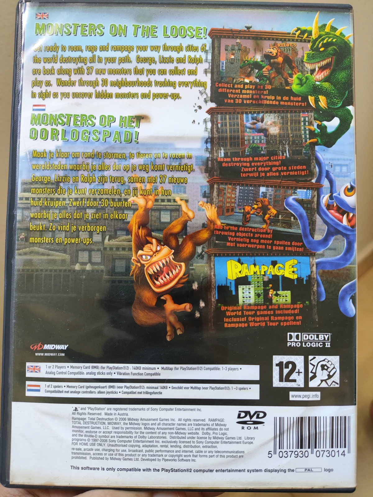 KF/ 1*******ov /RAMPAGE ORIGINAL 49,00 SEGUIDOS DE 6,00