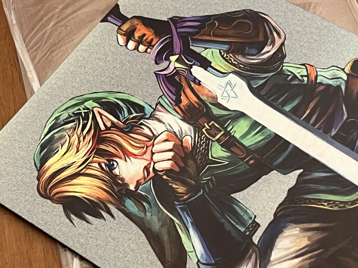 CX/ QUADRO EM MDF GRANDE! LINK! 21,00 SEGUIDOS DE 5,00