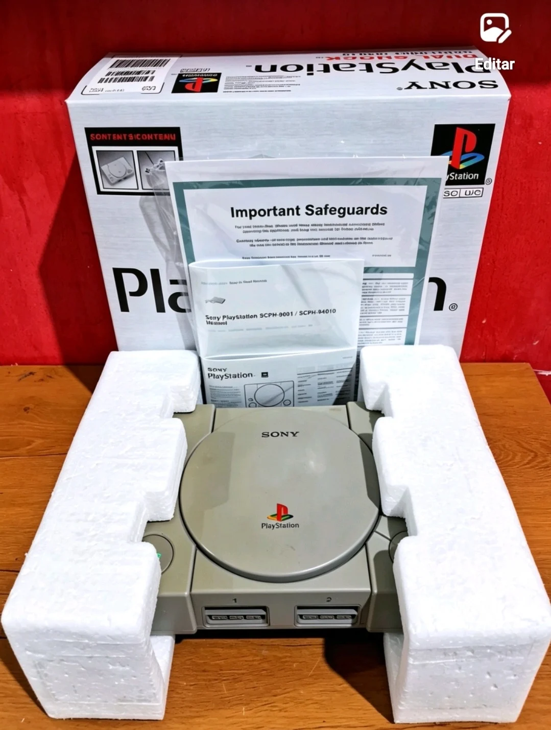CX/ P*va /CAIXA, MANUAL, BERÇO. PS1 FAT!  137,00 SEGUIDOS DE 17,00