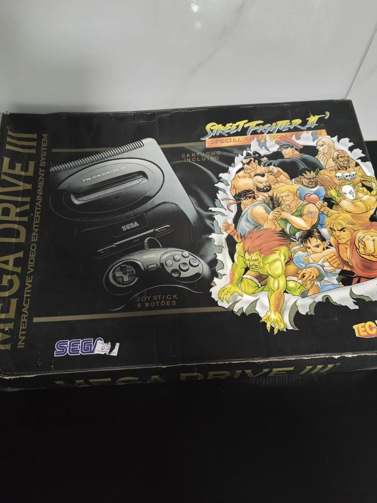 CX/ MEGA DRIVE NA CAIXA! + JOGO ORIGINAL! 215,00 SEGUIDOS DE 23,00