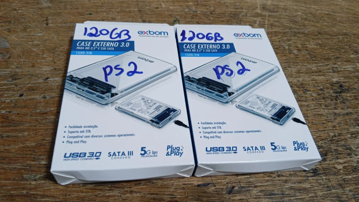 CL/ 2 SSDS 120GB COM JOGOS PS2   88,00 SEGUIDOS 28,00