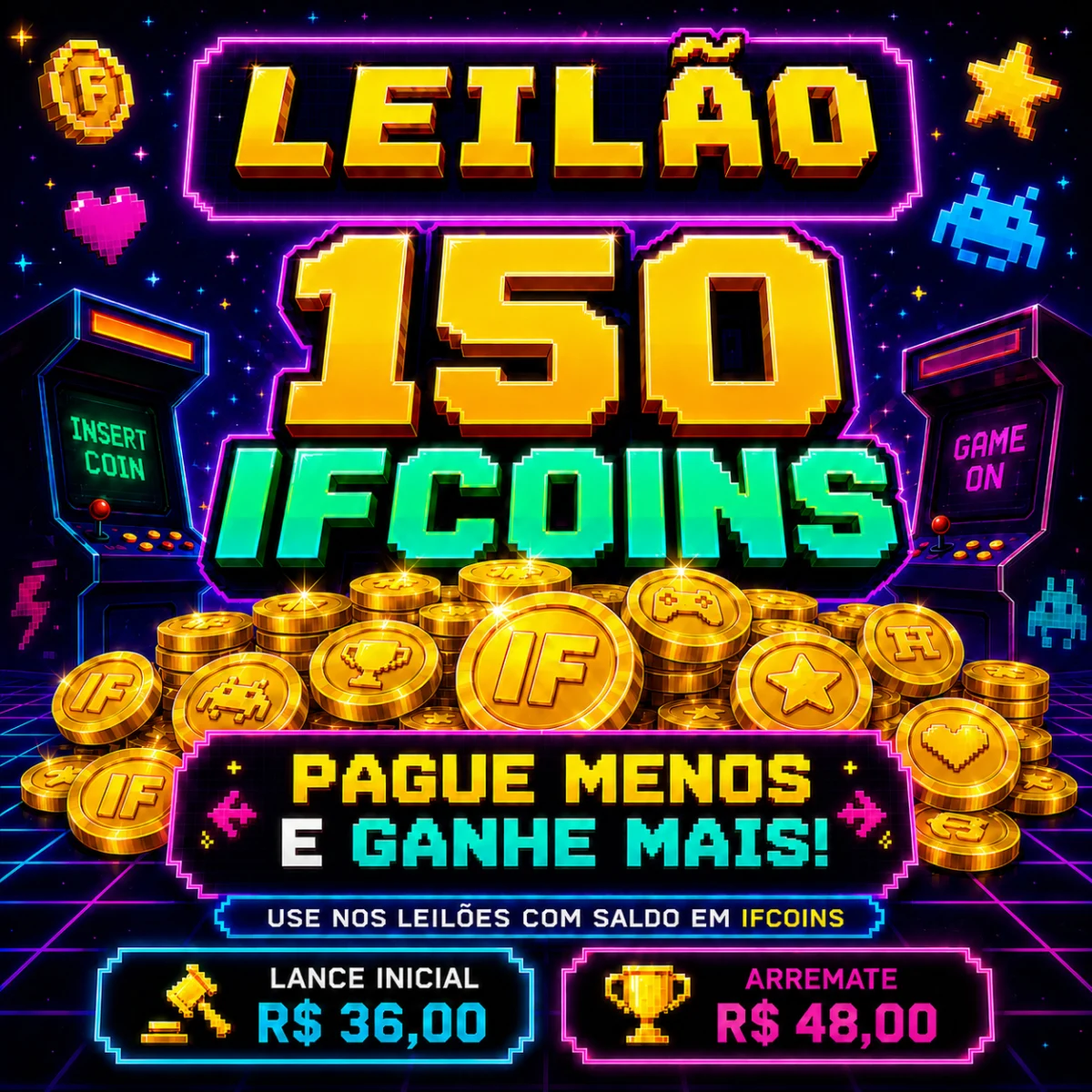 CX/ 1*******ov /GANHE 150 IFCOINS!  36,00 SEGUIDOS DE 4,00