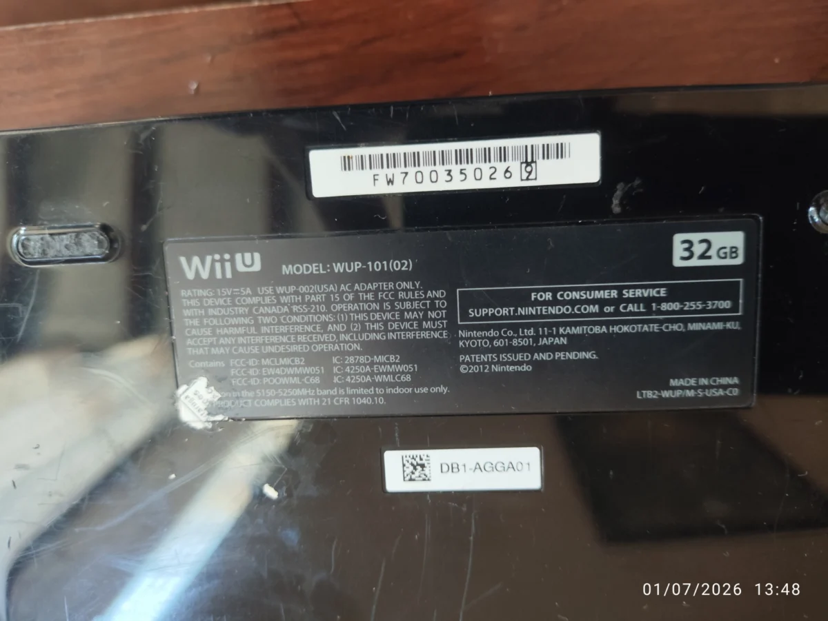 PS/ CONSOLE WII U 177,00 SEGUIDOS DE 21,00