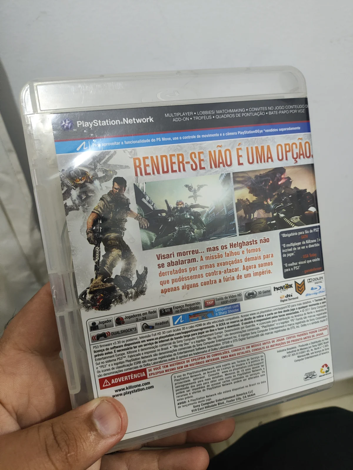 KF/ 1*******ov /KILLZONE 2 E 3 ORIGINAL 52,00 SEGUIDOS DE 6,00