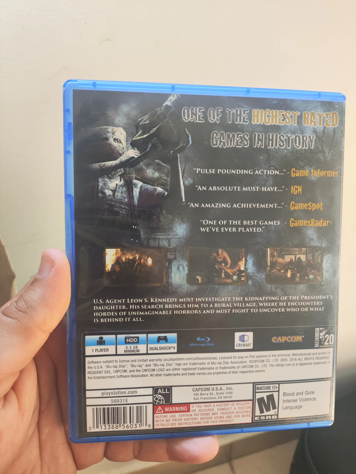 KF/ 1*******ov /RESIDENT EVIL 4 PS4 49,00 SEGUIDOS DE 6,00