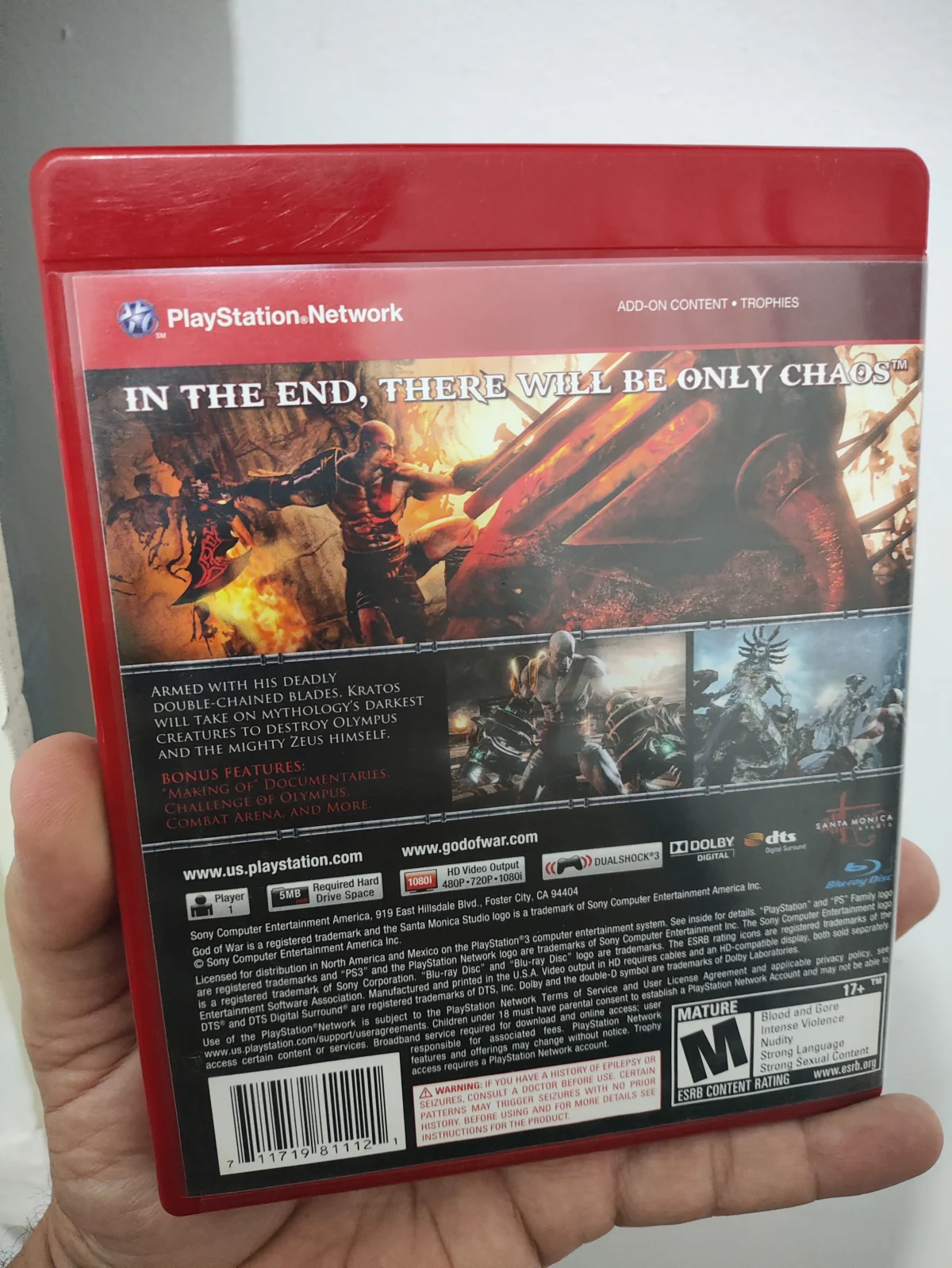 KF/ k******es /GOD OF WAR PS3 39,00 SEGUIDOS DE 9,00