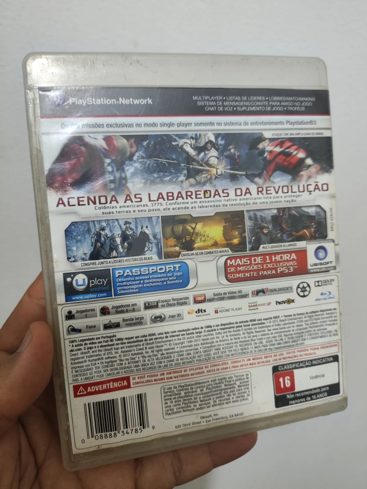 KF/ k******es /ASSASSINS CREED III PS3 19,00 SEGUIDOS DE 6,00