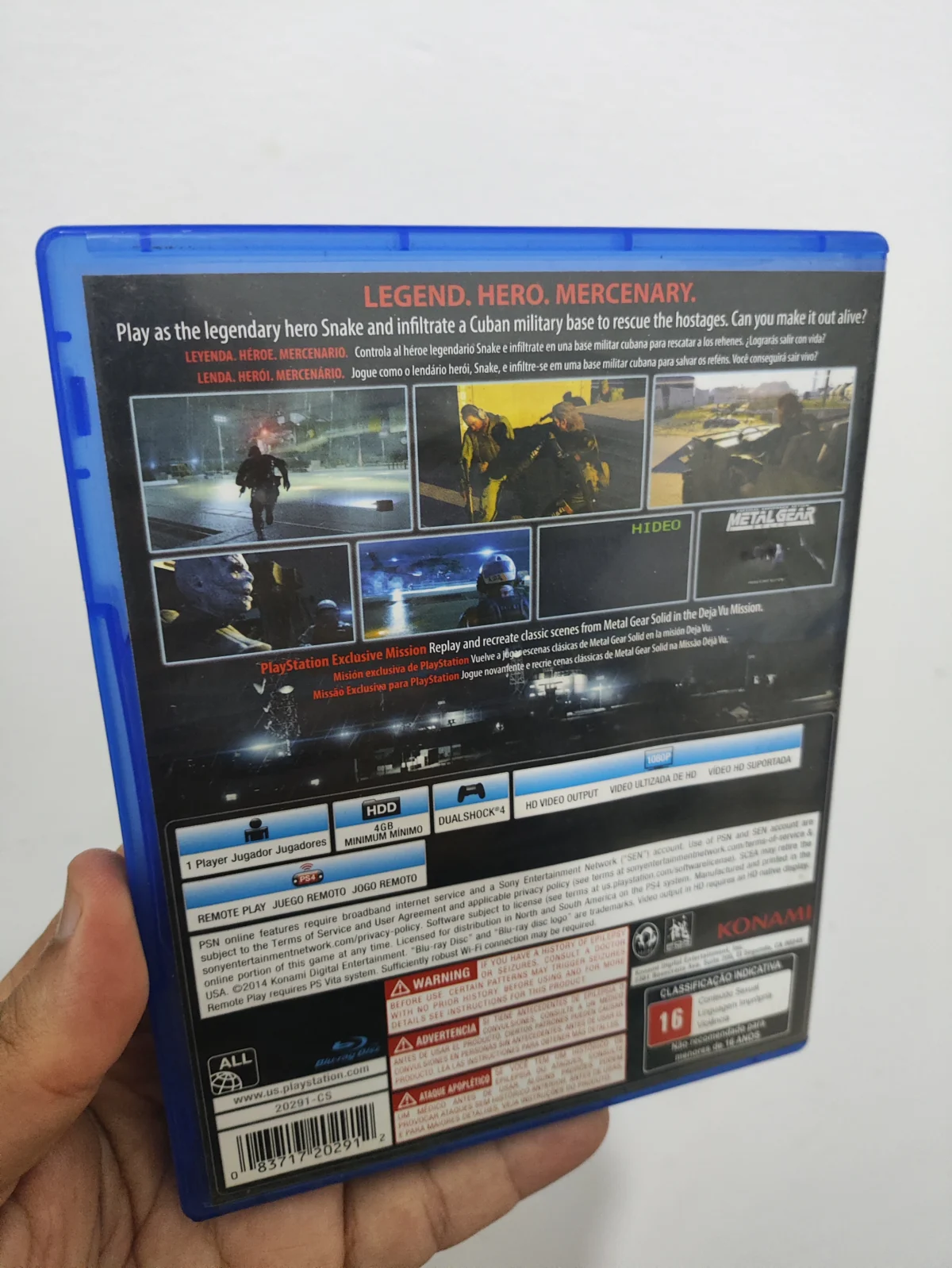 KF/ 1*******ov /METAL GEAR SOLID V PS4 54,00 SEGUIDOS DE 6,00