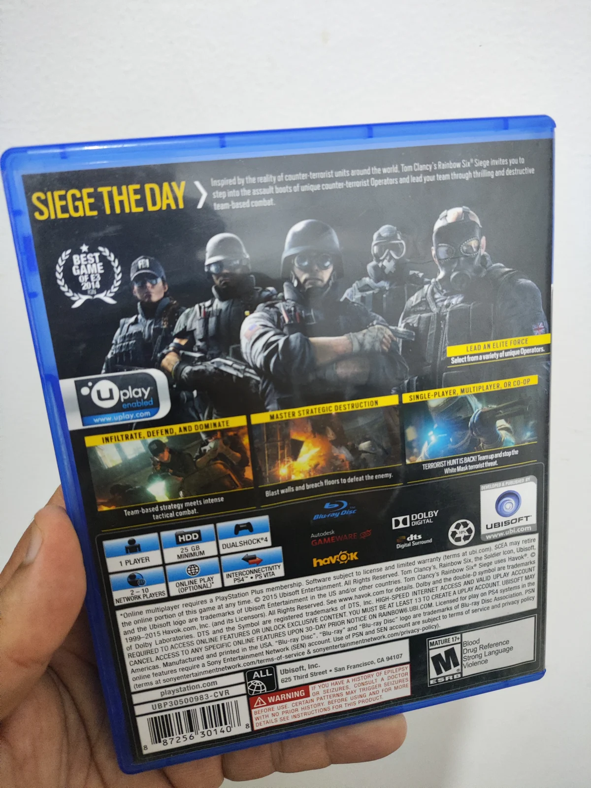 KF/ RAINBOWSIX PS4 44,00 SEGUIDOS DE 9,00