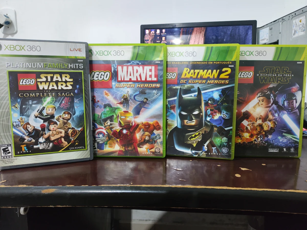 KF/ MEGA LOTE JOGOS LEGO XBOX 360