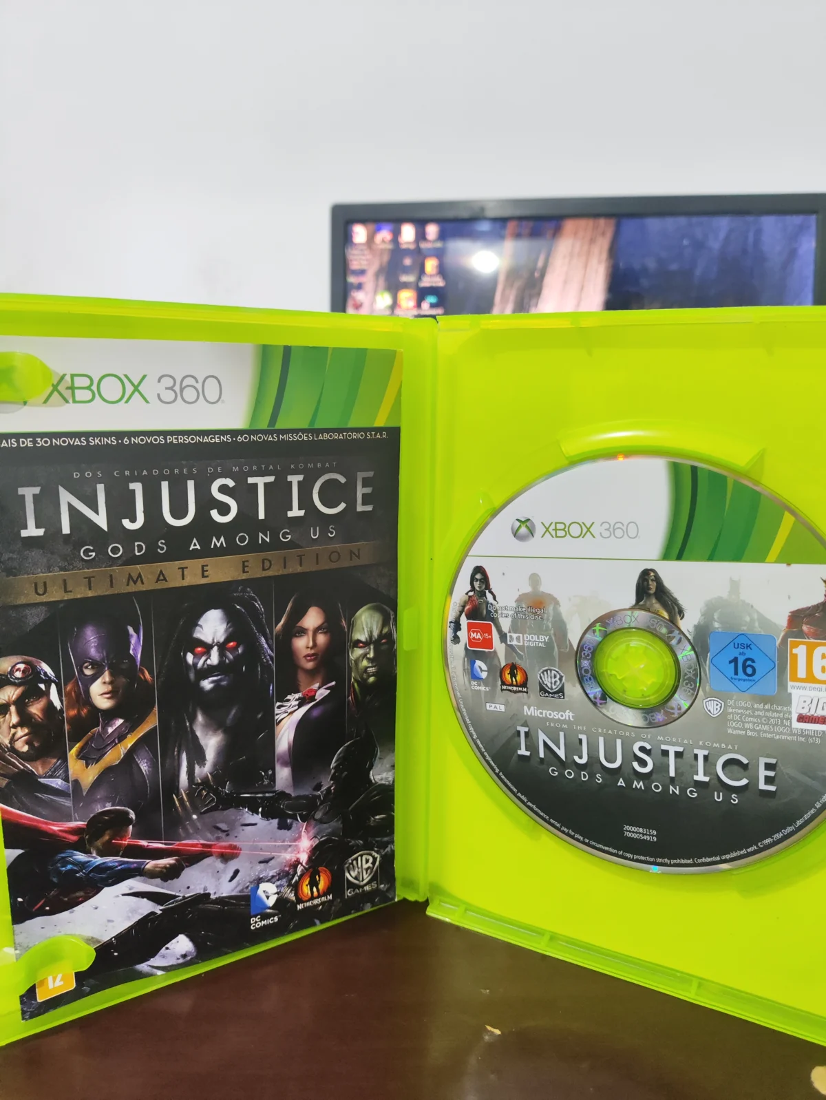 KF/ 1*******ov /INJUSTICE ORIGINAL XBOX 360 44,00 SEGUIDOS DE 6,00