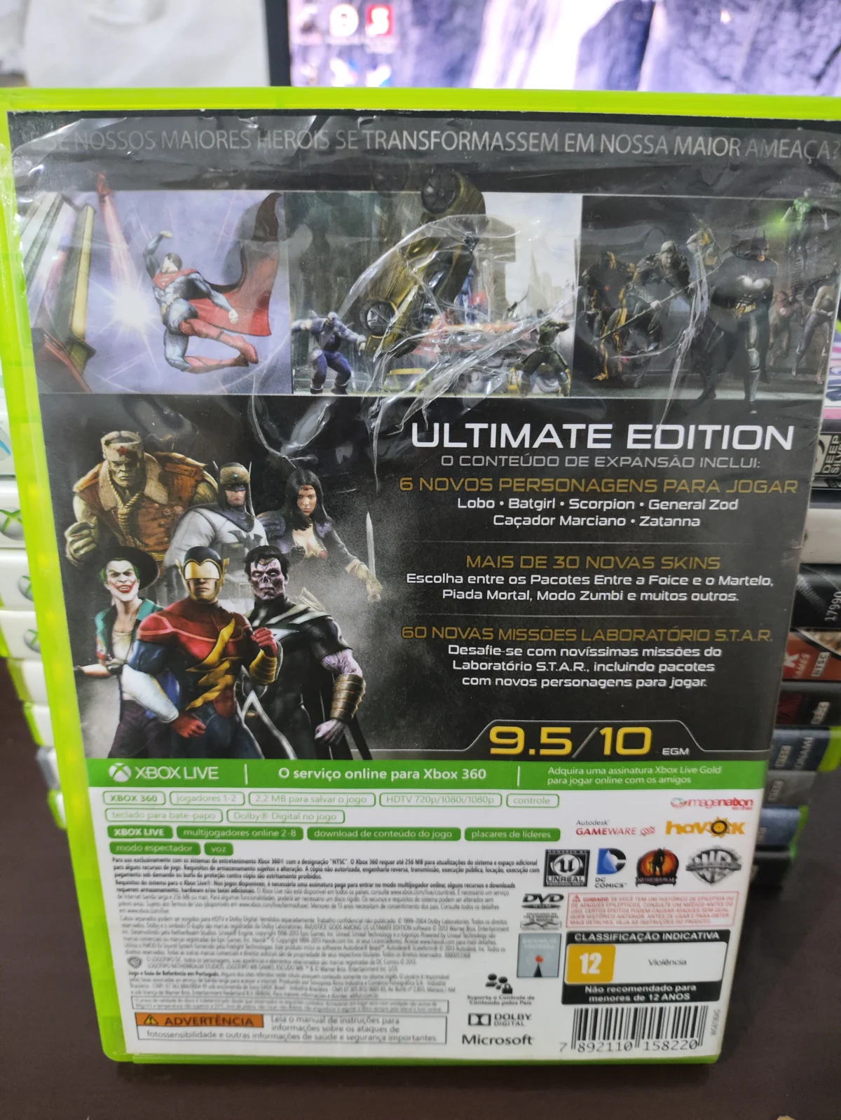 KF/ 1*******ov /INJUSTICE ORIGINAL XBOX 360 44,00 SEGUIDOS DE 6,00
