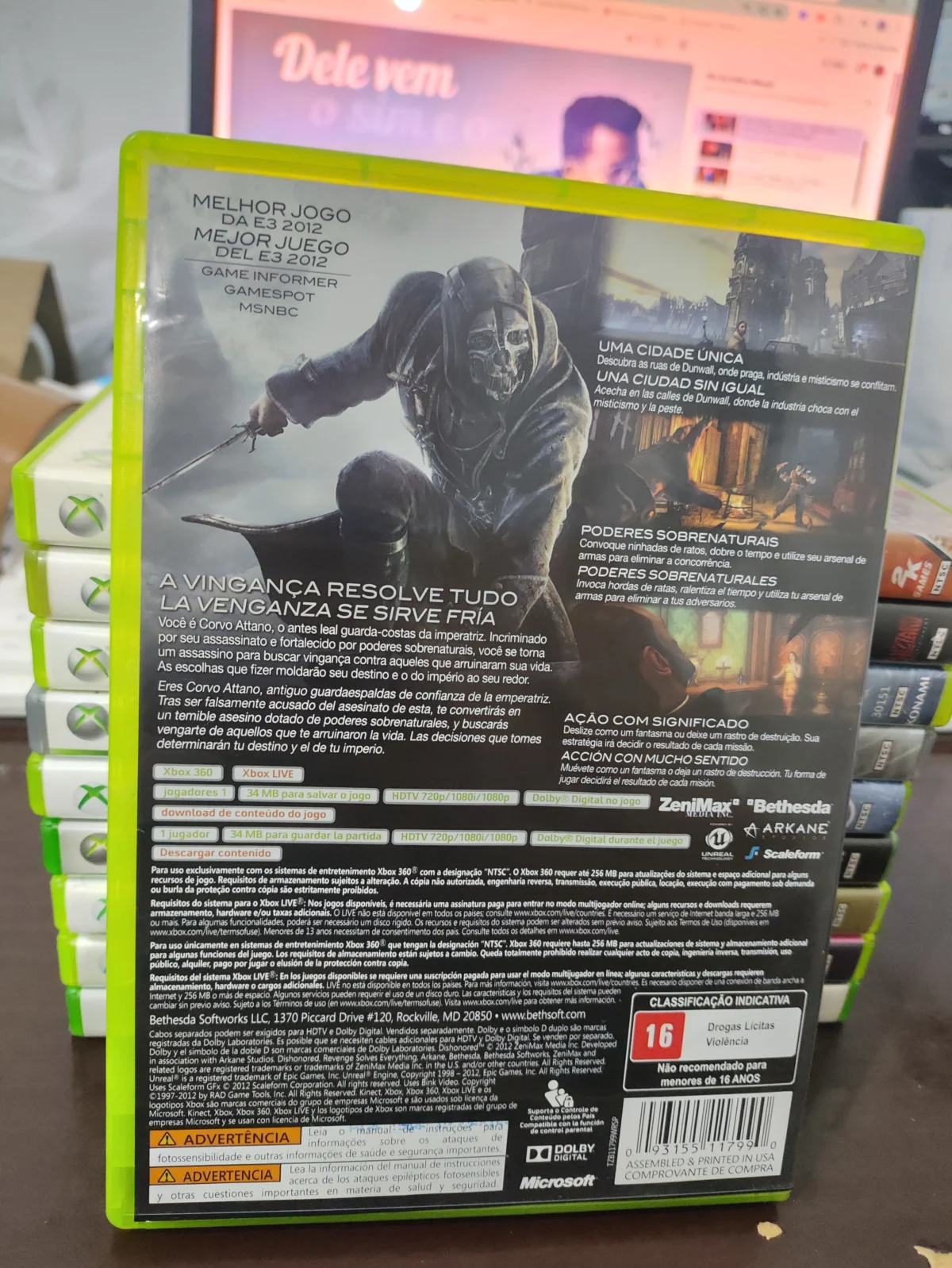 KF/ 1*******ov /DISHONORED ORIGINAL 54,00 SEGUIDOS DE 6,00