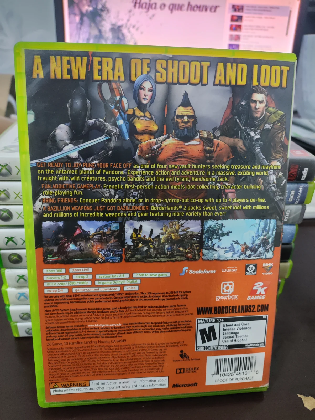 KF/ BORDERLANDS 2 ORIGINAL 47,00 SEGUIDOS DE 6,00