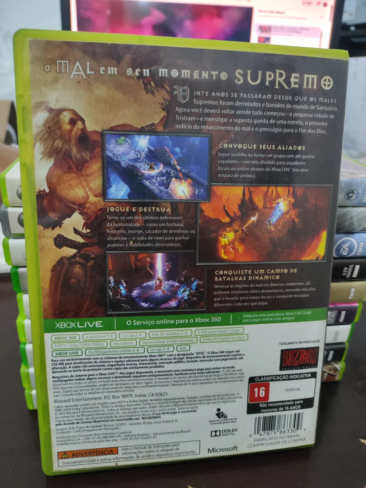 KF/ DIABLO ORIGINAL XBOX 360 44,00 SEGUIDOS DE 6,00