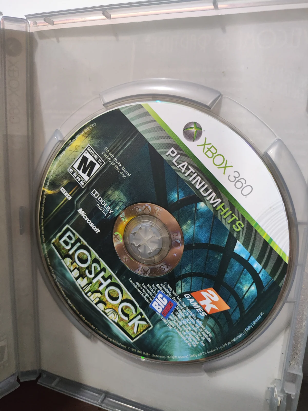 KF/ BIOSHOCK PLATINUM XBOX 360 44,00 SEGUIDOS DE 6,00